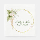 Personalisierte elegante Cocktail Party Servietten (Vorderseite)