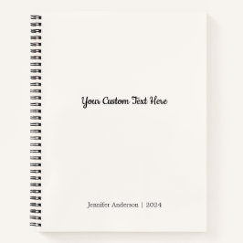 Personalisierte Elegante einfache Soapstone Solid Notizblock