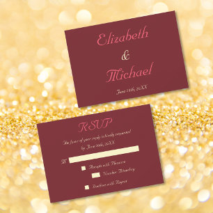 Personalisierte elegante Einladungs-Karte für Hoch RSVP Karte