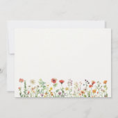 Personalisierte Elegante florale Note Card Mitteilungskarte (Rückseite)