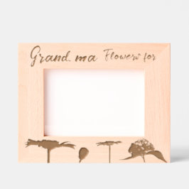 Personalisierte Elegante Frühlingsblumen Geätzte Rahmen