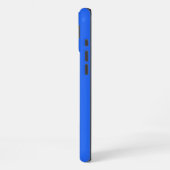 Personalisierte Elegante Gelbe Blume auf Royal Blu iPhone Hülle (Linke Seite)