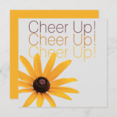 Personalisierte elegante gelbe Blume braun aufheit (Vorne/Hinten)