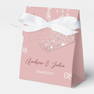 Personalisierte elegante Glitter-Monogramm-Geschen Geschenkschachtel