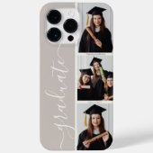 Personalisierte Elegante Graduate Script FotoColla Case-Mate iPhone Hülle (Rückseite)