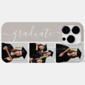 Personalisierte Elegante Graduate Script FotoColla Case-Mate iPhone Hülle (Rückseite (Horizontal))