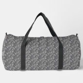 Personalisierte Elegante Gray Abstrakt Duffle Bag (Vorderseite)