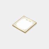 personalisierte elegante Grenznachrichten Post-it Klebezettel (angewinkelt)