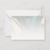 Personalisierte Elegante Grünflächen Flachbildschi Mitteilungskarte (Rückseite)