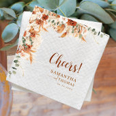 Personalisierte Elegante Hochzeit der Wasserfarben Serviette