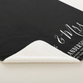 Personalisierte Elegante Kalligraphie Mr. & Mrs. Sherpadecke (3/4)