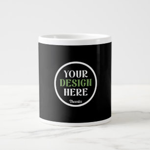Personalisierte, elegante, klassische Hochzeitsges Jumbo-Tasse