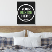 Personalisierte, elegante, klassische Hochzeitsges Leinwanddruck (Insitu (Schlafzimmer))