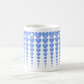 Personalisierte elegante Liebe Hope Blue Hearts Ti Kaffeetasse (Mittel)