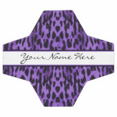 Personalisierte elegante Lila Leopardendrucke Fußball (Flach)