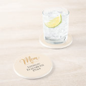 Personalisierte elegante Mama Getränkeuntersetzer (Seite)