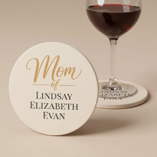 Personalisierte elegante Mama Getränkeuntersetzer