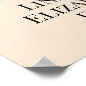 Personalisierte elegante Mama Poster (Ecke)
