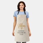 Personalisierte elegante Mama Schürze (Getragen)
