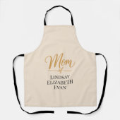 Personalisierte elegante Mama Schürze (Vorderseite)