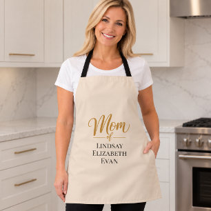 Personalisierte elegante Mama Schürze