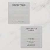 Personalisierte elegante moderne minimalistische V Quadratische Visitenkarte (Vorne/Hinten)