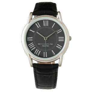Personalisierte Elegante Moderne römische Zahlen Armbanduhr