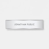 Personalisierte elegante moderne Template Imitate  Türschild (Vorderseite )