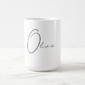 Personalisierte Elegante Monogram Kaffeetasse (Mittel)