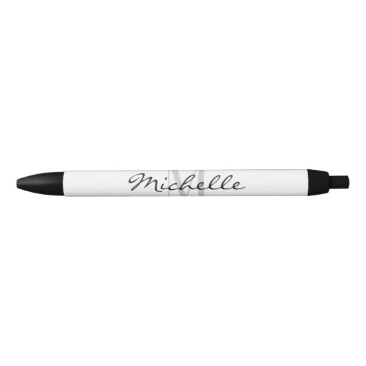 Personalisierte elegante Namensmonogrammbürostifte Kugelschreiber (Vorderseite)