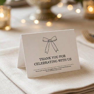 Personalisierte elegante Party Dankeskarte