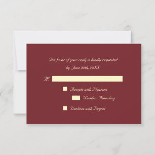Personalisierte elegante Party-RSVP-Einladungskart RSVP Karte