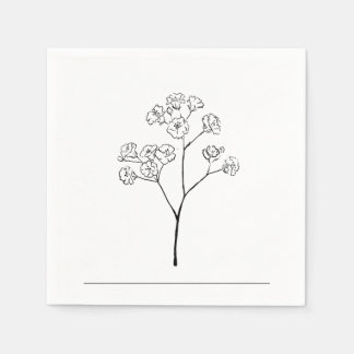 Personalisierte elegante Party Serviette
