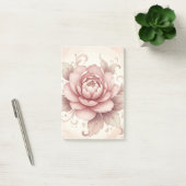 Personalisierte elegante rosa florale Post-it®-Not Post-it Klebezettel (Büro)