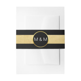 Personalisierte elegante schwarze einladungsbanderole