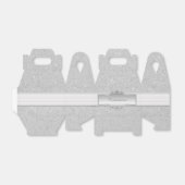 Personalisierte elegante Silver Sparkle Gable Box Geschenkschachtel (Ungefaltet)