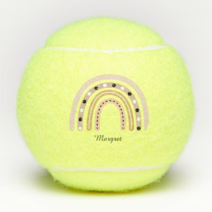 Personalisierte elegante Skriptname Groovy Regenbo Tennisbälle