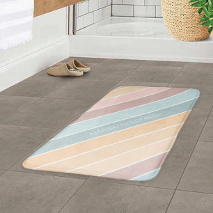 Personalisierte elegante Sommerstimmung cremige Fa Badematte