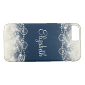 Personalisierte Elegante Spitzen und Perlen Case-Mate iPhone Hülle (Rückseite (Horizontal))