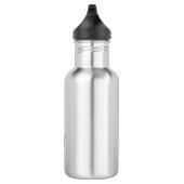 Personalisierte elegante violette Tulpe Edelstahlflasche (Rechts)