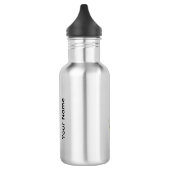 Personalisierte elegante violette Tulpe Edelstahlflasche (Links)