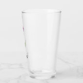 Personalisierte elegante violette Tulpe Glas (Links)