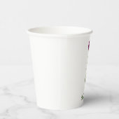Personalisierte elegante violette Tulpe Pappbecher (Rechts)