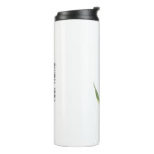 Personalisierte elegante violette Tulpe Thermosbecher (Nach links gedreht)