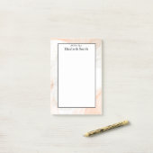 Personalisierte elegante Wasserfarben Postit Notes Post-it Klebezettel (Auf Schreibtisch)