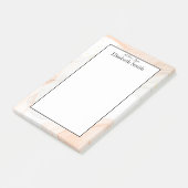 Personalisierte elegante Wasserfarben Postit Notes Post-it Klebezettel (angewinkelt)