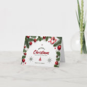 Personalisierte Elegante Weihnachtskarte Feiertagskarte (Vorderseite)