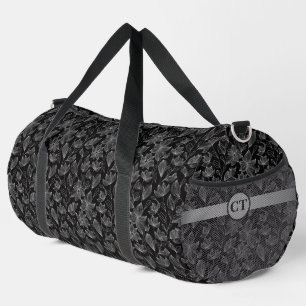 Personalisierte elegante weiße Blumen-Duffeltasche Duffle Bag
