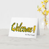 Personalisierte Elegante Welcome Card Karte (Gelbe Blume)