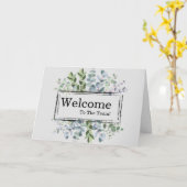 Personalisierte Elegante Welcome Card Karte (Gelbe Blume)
